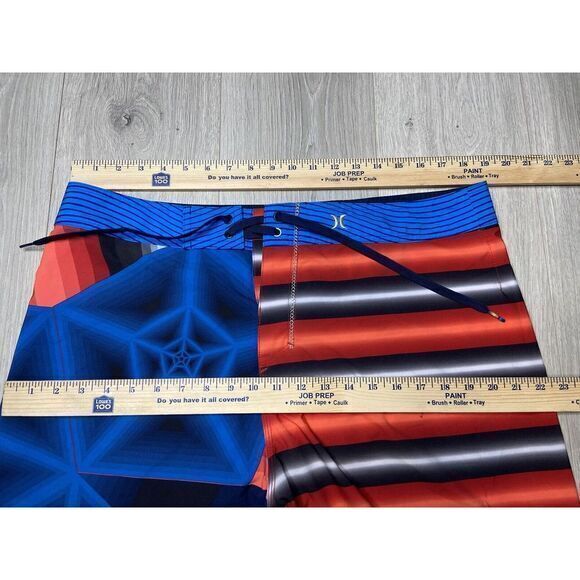 Hurley Boardshorts Swim Suit Shorts Mens‎ 36 Blue 19" Phantom Dalek Beach Kayak - Picture 15 of 15